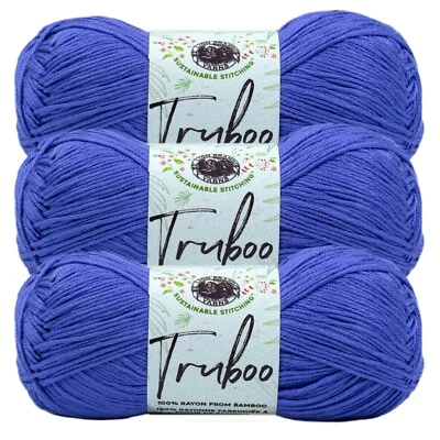 (3 Pack) Lion Brand Yarn 837-146AG Truboo Yarn, Thistle - Image 1 of 4