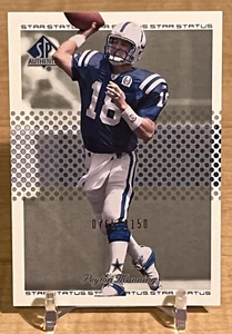 2002 Upper Deck SP Authentic Star Status 0765/1150 Peyton Manning #129 Colts - Picture 1 of 2