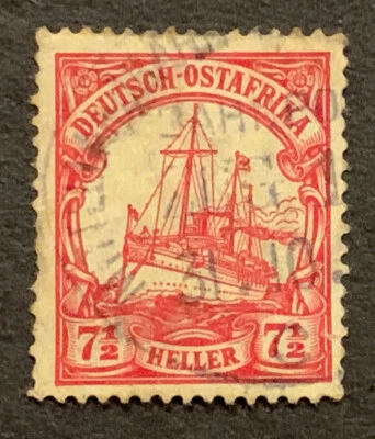 Travelstamps: GERMANY German EAST AFRICA STAMPS Kaiser’s Yacht 7½h Used - Image 1 of 4