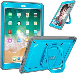 Case for iPad 6th Gen/5th Gen 360° Rotating Grip Stand Fully-Body Rugged Cover - Picture 1 of 10