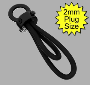 Mono pole 6mm conductive rubber loops / TENS / estim / electrastim / et312 / 2B - Picture 1 of 3