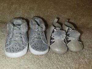 Carter's baby Shoes. 0-3 month.  (2 pair) set. Booties
