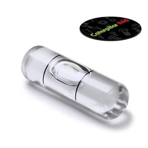 Vial de vidrio de nivel de repuesto, nivel de burbuja espiritual, sin punta, blanco, 25 mm x 8 mm - Imagen 1 de 8