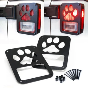 Steel Rear Taillight Cover Guard Protector Claw Paw for 2007-18 JEEP Wrangler - Foto 1 di 5