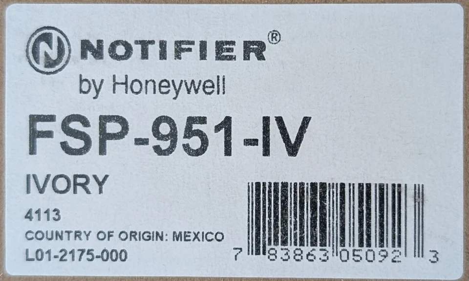 NOTIFIER FSP-951-IV SMOKE DETECTOR FSP 951 IV