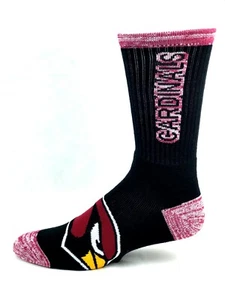 Calcetines de fútbol americano negros y granates RMC Crush Deuce Crew de los Arizona Cardinals - Imagen 1 de 2