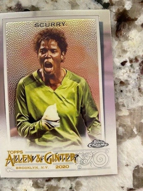 2020 TOPPS ALLEN & GINTER CHROME BASE CARD SOCCER BRIANA SCURRY #166 - Image 1 of 1