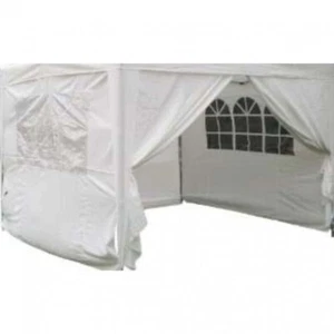 Teli Laterali Gazebo Professional 3 X 3 in Poliestere Bianco VivaGarden GA802032 - Foto 1 di 6