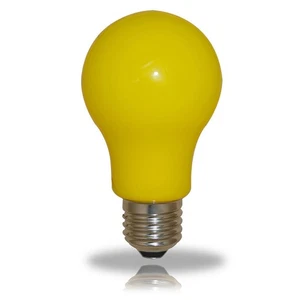 LED Leuchtmittel Birnenform 3W = 25W E27 GELB Innen- & Außenbereich bunt Party - Bild 1 von 3