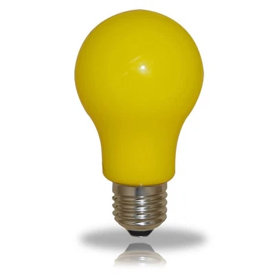 LED Leuchtmittel Birnenform 3W = 25W E27 GELB Innen- & Außenbereich bunt Party - Bild 1 von 3