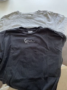 2 Tshirts Karl Kani Herren M Grau Und Schwarz - Bild 1 von 3