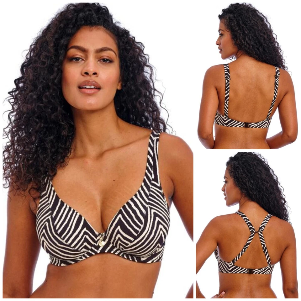 Freya Fiji Falls Bikini Top High Apex Plunge Underwired Womens Swimwear 206813 - Image 1 of 1