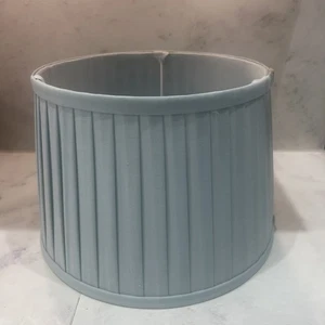 Laura Ashley großer plissierter Fenn Seide Empire Trommel Lampenschirm Duck Egg blau - 31 cm  - Bild 1 von 5