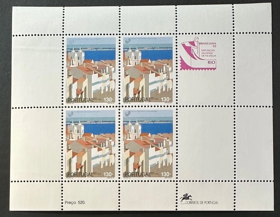 PORTUGAL  1953  Lovely Mint NEVER Hinged   Sheet Of  4  + 2  Labels - Image 1 of 1