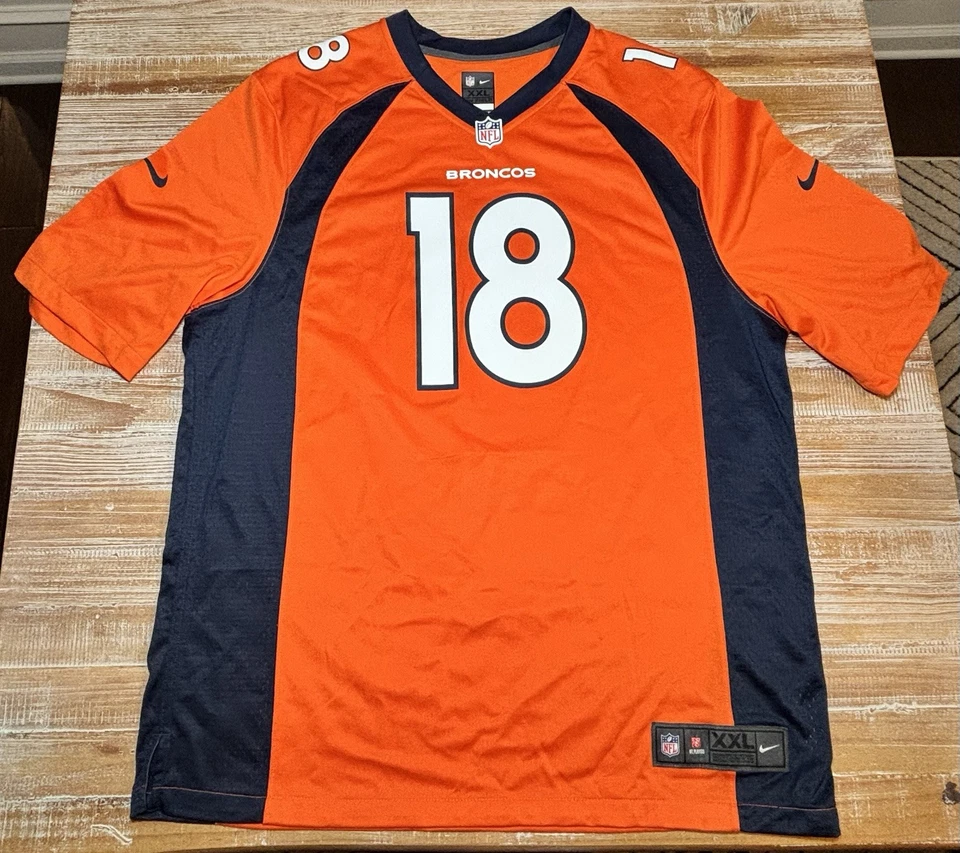 Футболка Denver Broncos Nike On Field Jersey Peyton Manning размер XXL оранжевая NFL - Изображение 1 из 4