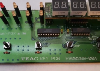 Tascam DA-38 Parts Front Display Key PCB E900289-00A - Image 1 of 4