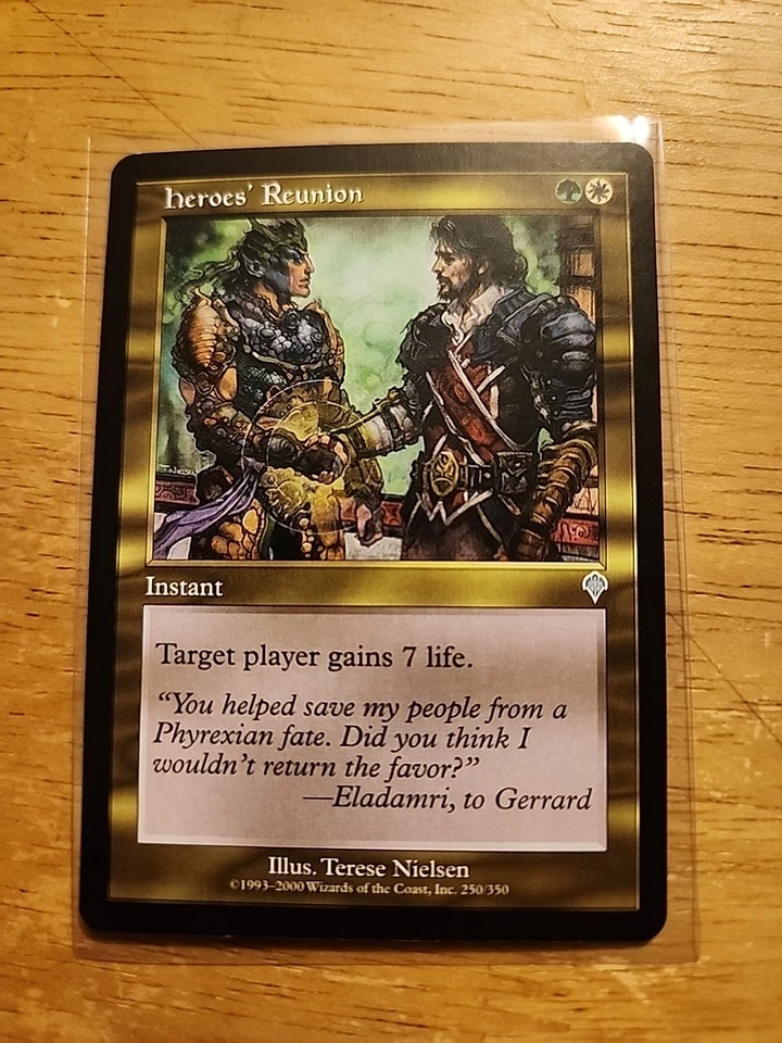 Heroes' Reunion - Invasion - MTG Magic - Uncommon - Green White Instant - Image 1 of 1
