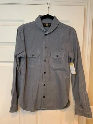 RRL Ralph Lauren Blue Denim Collared Button-Up Shirt, Size XS - Image 1 of 4