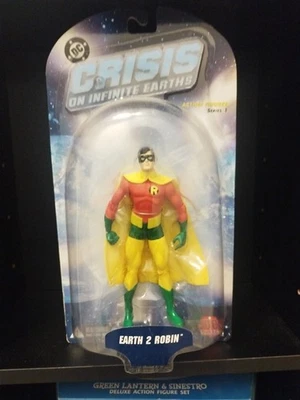 Earth 2 Robin DC Direct Crisis on Infinite Earths Series 1 NIP 7" JSA - Immagine 1 di 3