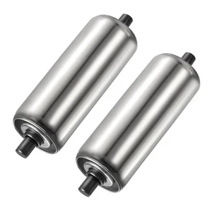 2 Pcs Conveyor Roller(Silver, 2 Inch Dia, 6 Inch Length) - Picture 1 of 5