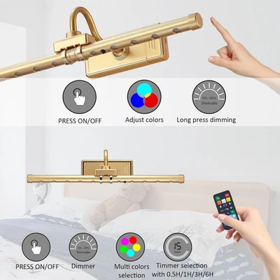 Luz de imagen inalámbrica, luz de imagen de control remoto con regulable, temporizador de 16"... Foto 1 de 4