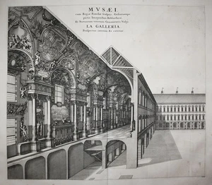 Torino Turin Galleria di Carlo Emanuele Italia engraving incisione Blaeu 1726 - Bild 1 von 1