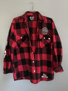 Large Gojira Flannel, Red - Puck Hcky - Picture 1 of 5