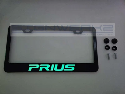 Soporte de matrícula de acero inoxidable holográfico Prius brillante Foto 1 de 2
