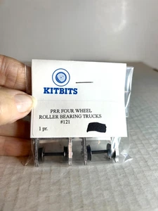 B.C.W./KITBITS #121 P.R.R. 4 Wheel Roller Bearing Passenger Car Trucks 1:87 - Picture 1 of 1