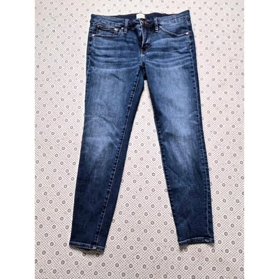 Pantalones de mezclilla J Crew lavado oscuro palillo de dientes talla 30x8 Foto 1 de 4