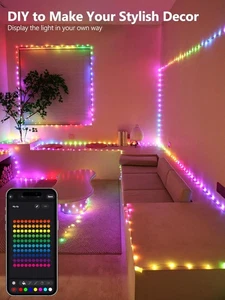 Brizled Smart Fairy Lights, App Controlled Bluetooth Fairy Lights, 33ft 100 LED - Picture 1 of 6