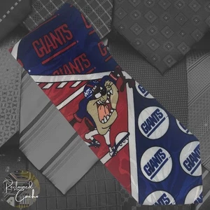 Molto Men's New York Giants Tasmanian Devil Sylvester Necktie Lined NFL Tie VTG - Picture 1 of 8