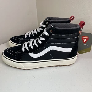 Vans MTE Herren Größe 10,5 Schuhe Sk8 Hi schwarz weiß Stiefel neu mit Etikett kalt gefüttert - Bild 1 von 10