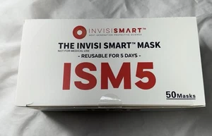 NUEVO - 50 Mascarillas Faciales Reutilizables Invisi Smart ISM5 3 Capas - Imagen 1 de 8