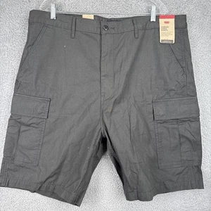 Levis Cargo Shorts Mens 40 Ripstop Charcoal Work Play Utility Red Tab - Picture 1 of 11