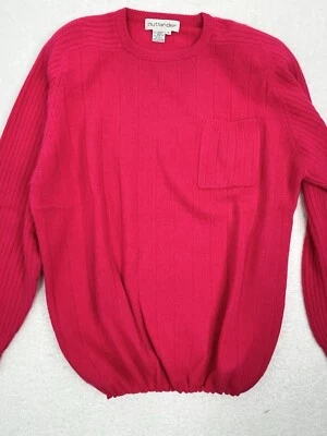 VTG Outlander Women Sz M Pullover Sweater Lambs Angora Wool Crew Neck Pink Exc - Image 1 of 4