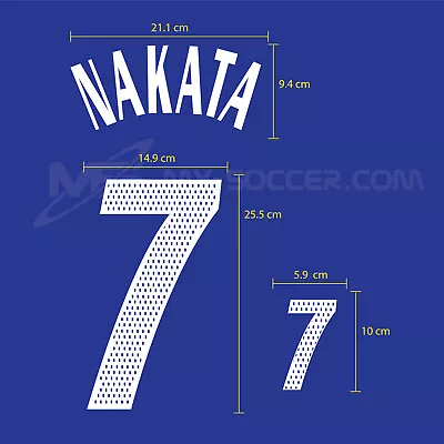NAKATA #7 Japan Home World Cup 2002 PU PRINT EXCELLENT QUALITY - Image 1 of 4