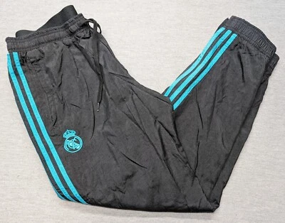 Pantalones de chándal tejidos Adidas Real Madrid FC Soccer Icon para hombre grandes GR4250 Foto 1 de 4