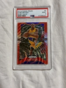 2019 Prizm Kobe Bryant Ruby Wave PSA 9 - Picture 1 of 2