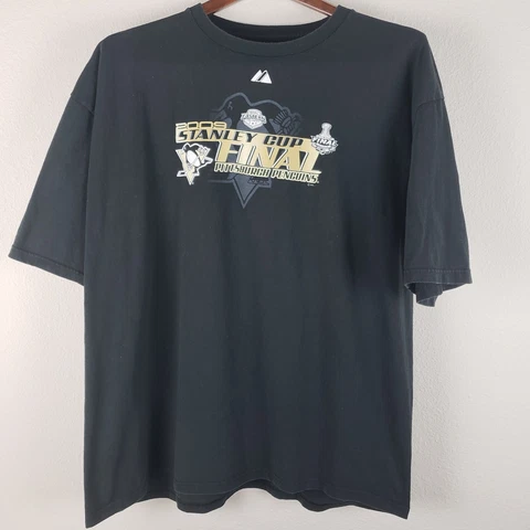 NHL Pittsburgh Penguins 2009 Stanley Cup Final Men's Shirt Size 2XL Majestic Cover