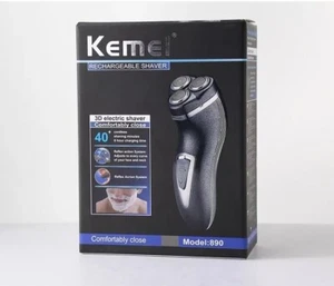 Kemei 890 3D Floating Head Rechargeable Electric Shaver Beard Trimmer - Picture 1 of 6