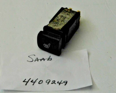 1992-1998 Saab 900 interruptor aquecedor de assento dianteiro destro (conector amarelo) fabricante de equipamento original 4409249 - Imagem 1 de 3