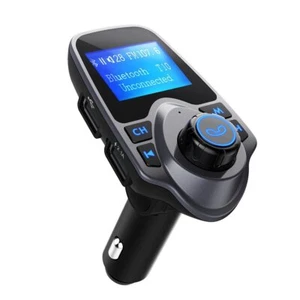 Bluetooth 5.0 Car Wireless FM Transmitter Adapter 2USB PD Charger AUX Hands-Free - Picture 1 of 17