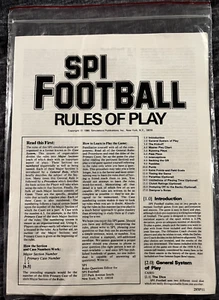 Simulación de fútbol americano SPI 1980 NFL edades 12+ (bolsa) - Imagen 1 de 3