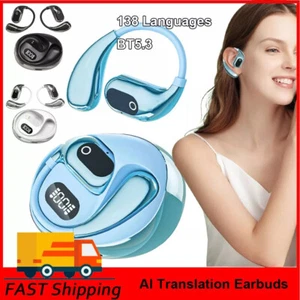 Auriculares de traducción AI de 138 idiomas Bluetooth 5.3 traductor de voz en tiempo real - Imagen 1 de 20