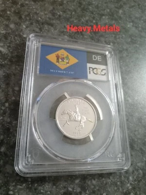 1999-S DELAWARE Silver Proof Quarter PR70 PCGS FLAG LABEL NICE LOW PRICE!! - Image 1 of 4