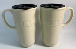 Longaberger Travel Mug - Ivory - NIB - Picture 1 of 9
