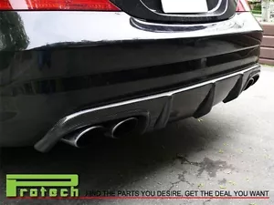 2006-2010 W219 CLS55 AMG CLS63AMG difusor de parachoques labial de fibra de carbono - Imagen 1 de 2