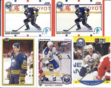 Dean Kennedy 1990-91 Upper Deck, Bowman, Pro Set & Score Can. & Am. Rookie Cards