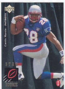 Curtis Martin 1995 Upper Deck Star Rookie #30 RC New England Patriots - Foto 1 di 1